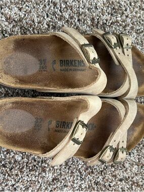 Birkenstock Franca sandals tan oiled leather size 37